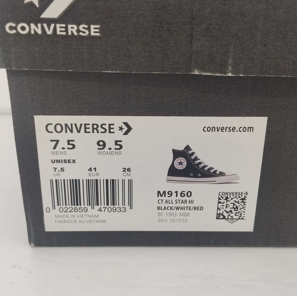 Men's Converse M9160 Classic CTAS (B Grade) Hi Top Canvas Sneakers Size 7.5M - Picture 7 of 7